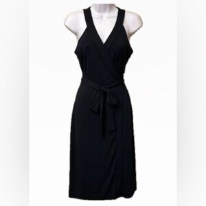 Ann Taylor Navy Wrap Dress Size XS
